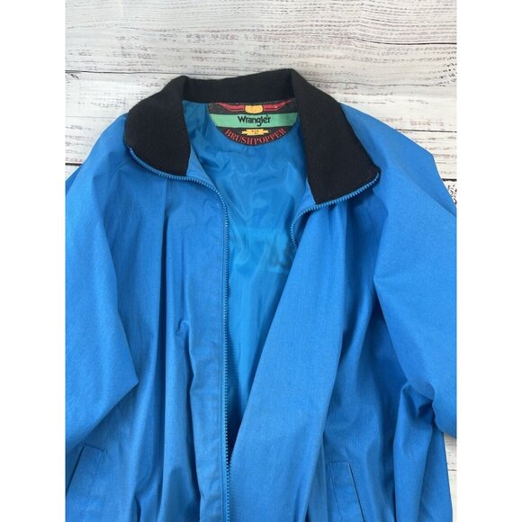 Vintage Wrangler BrushPopper Jacket Full Zip Embroidered Size XL - Picture 9 of 16